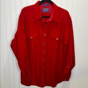 Pendleton Red High Grade Western Shirt Size Extra Large